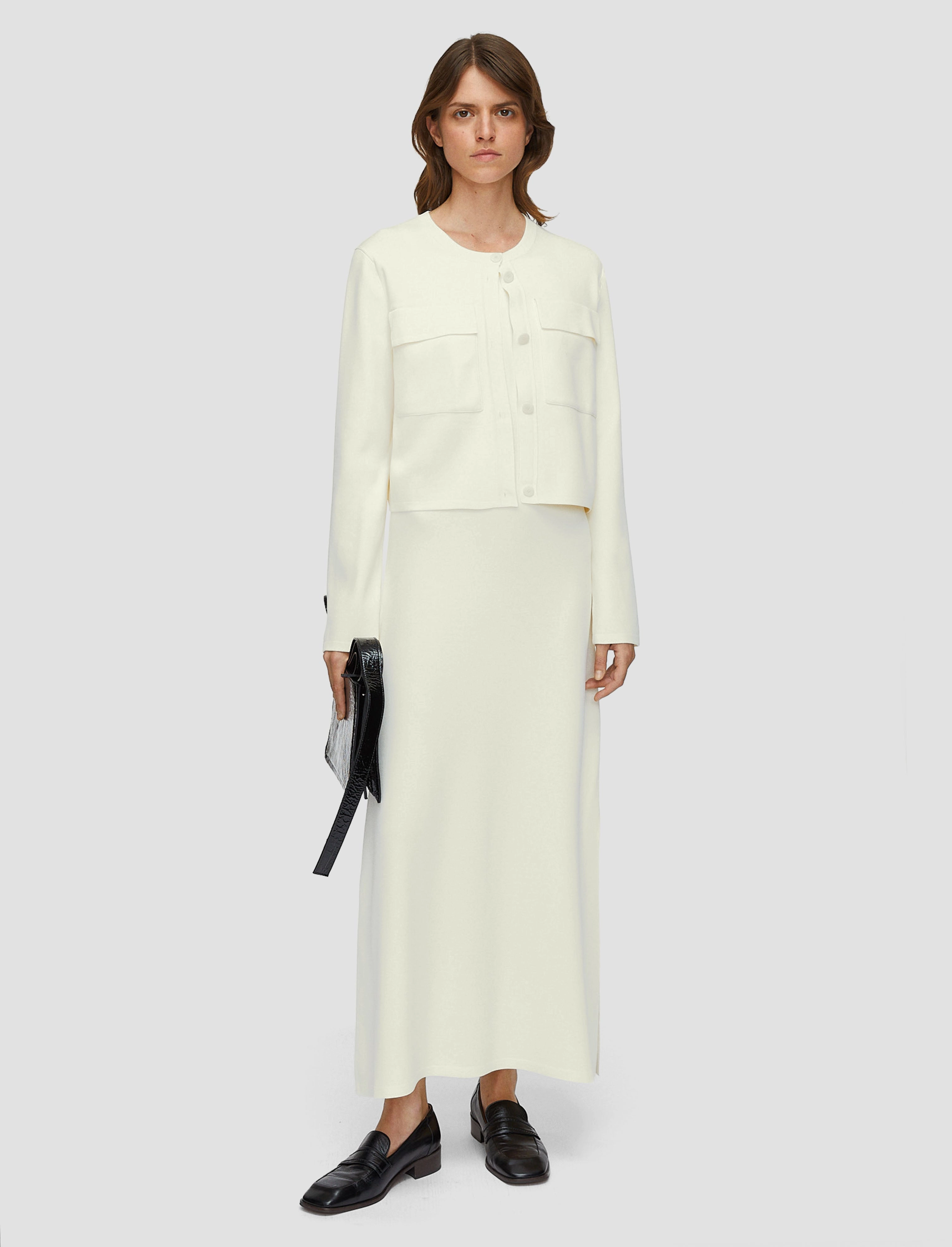 Viscose Knit Stretch Cardigan Jacket