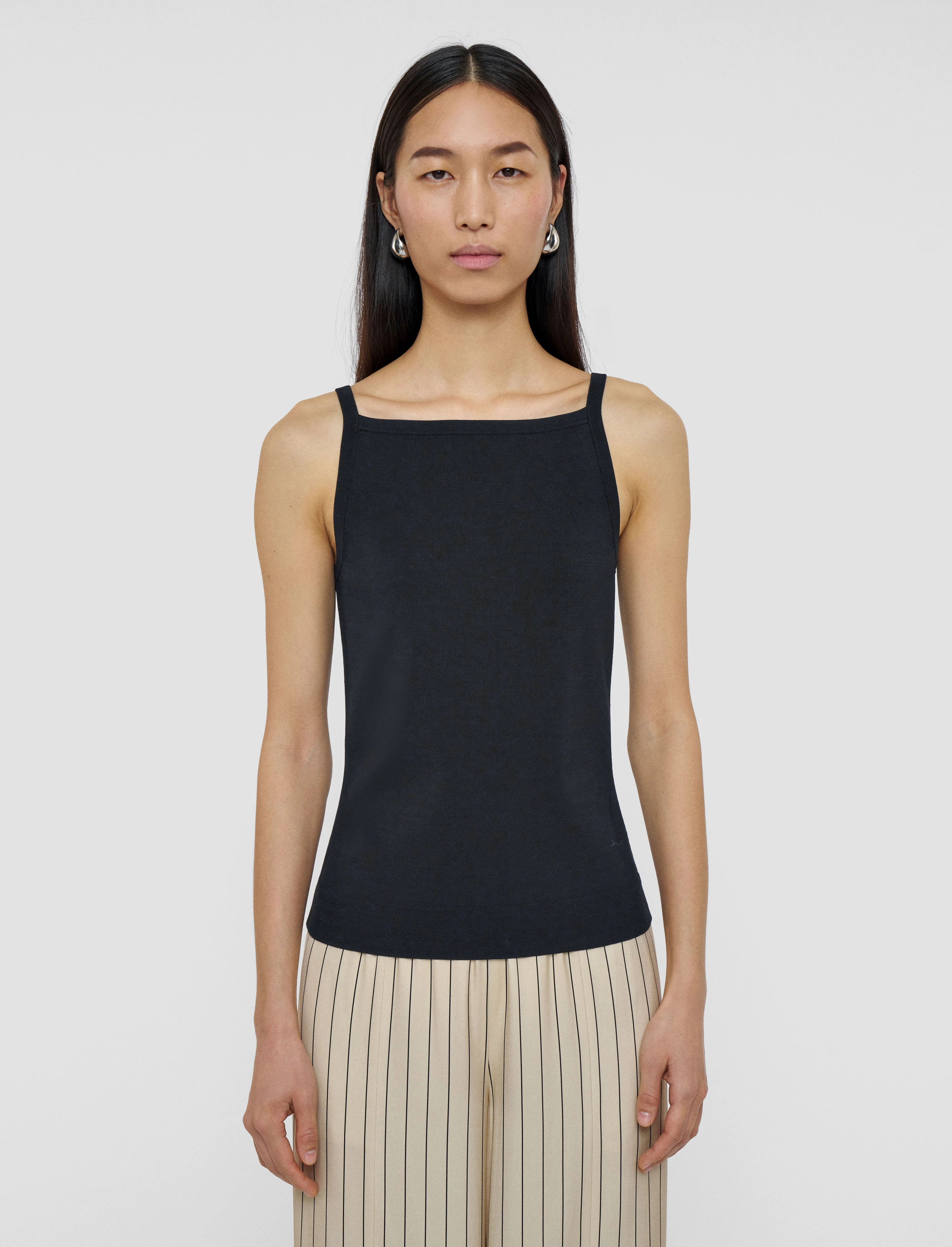 Viscose Knit Stretch Vest Top