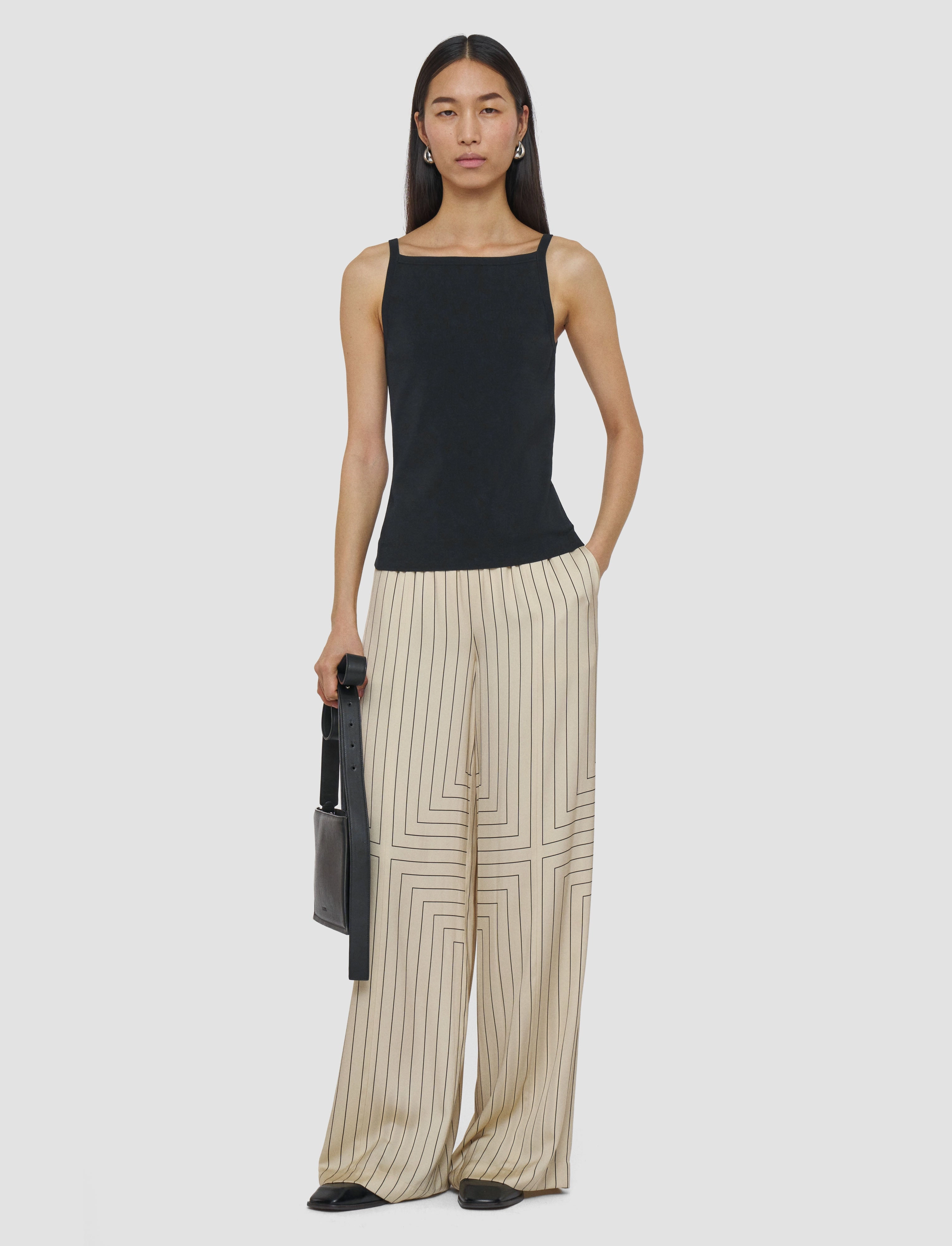 Viscose Knit Stretch Vest Top