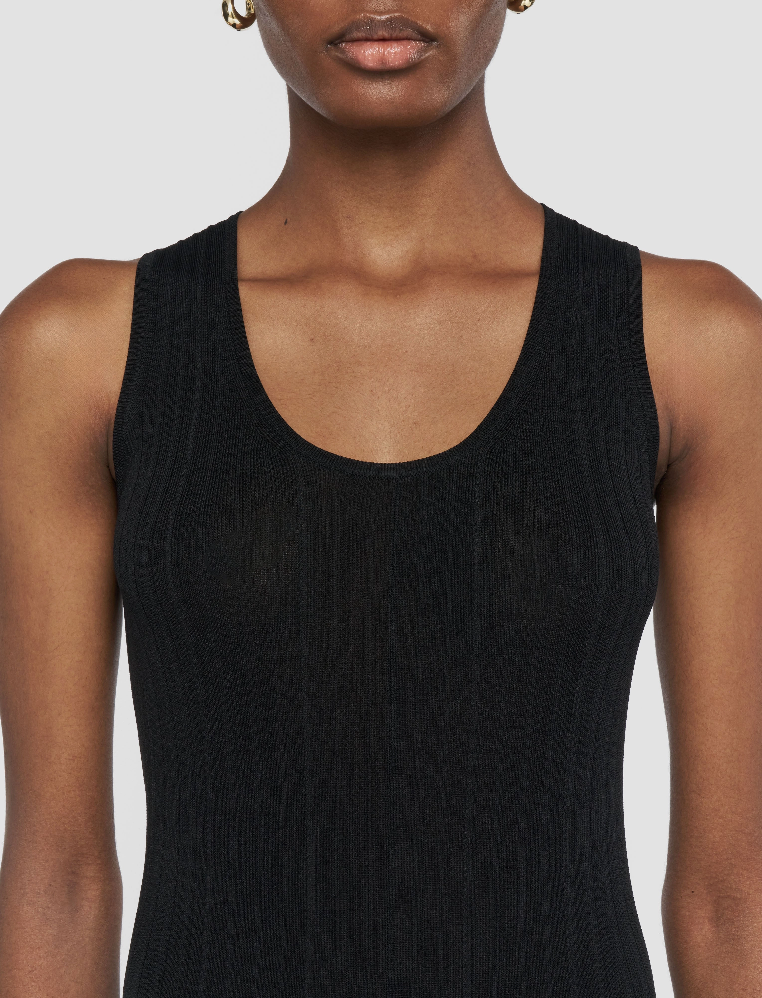 Viscose Rib Knit Dress