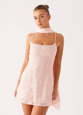 Vision Sequin Mini Dress - Pink Vision Sequin Mini Dress - Pink
