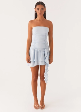 Viviana Mini Dress - Baby Blue Viviana Mini Dress - Baby Blue