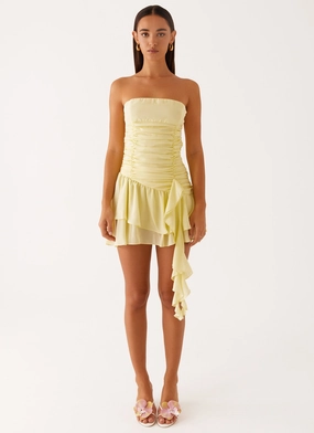 Viviana Mini Dress - Yellow Viviana Mini Dress - Yellow