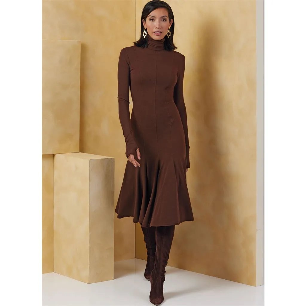Vogue Pattern V2064 Misses' Knit Dresses