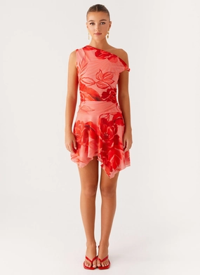 Wade Mini Dress - Sicily Sunsets Print Wade Mini Dress - Sicily Sunsets Print