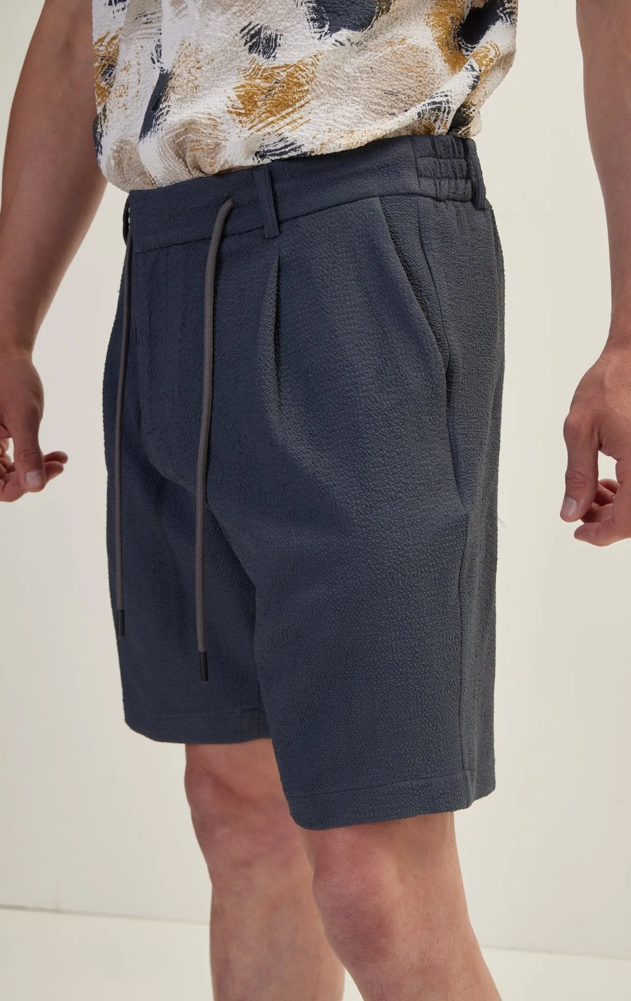 Waffle Stretch Beach Day Shorts - Anthracite