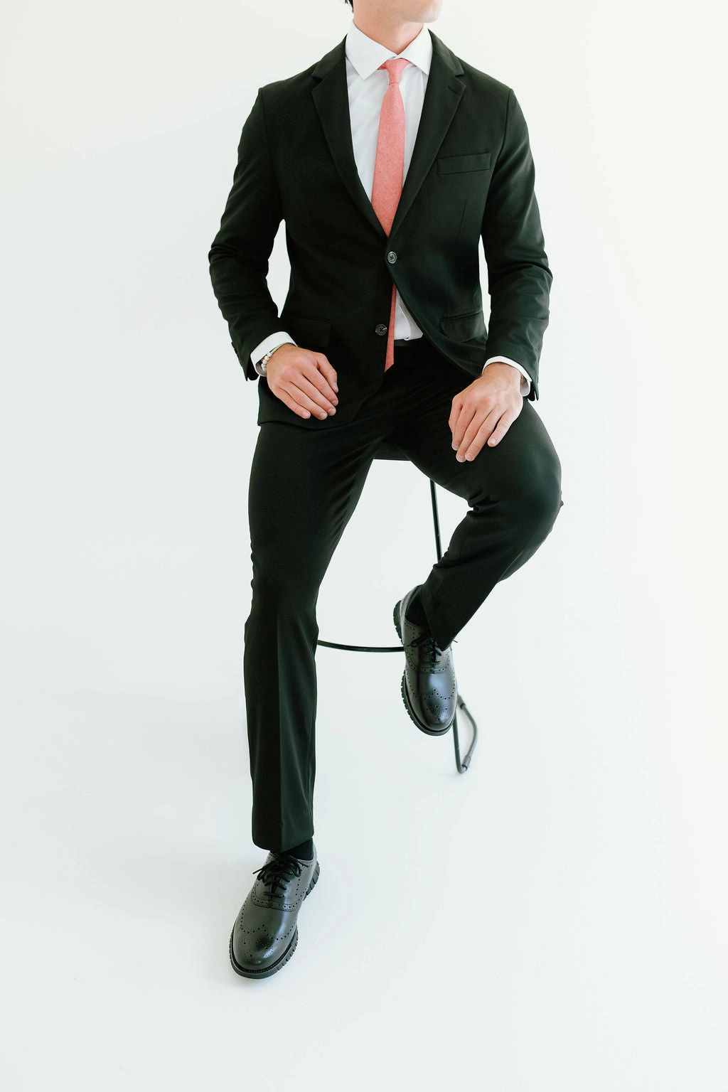 Washable 2-Pant Flex Suit Black