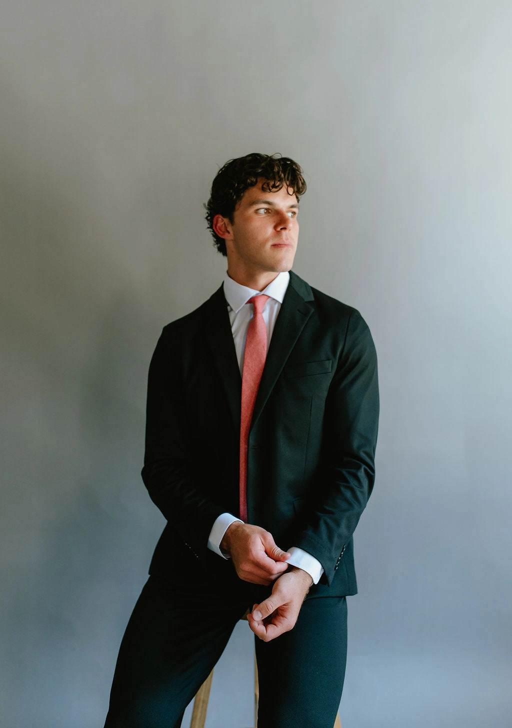 Washable 2-Pant Flex Suit Black