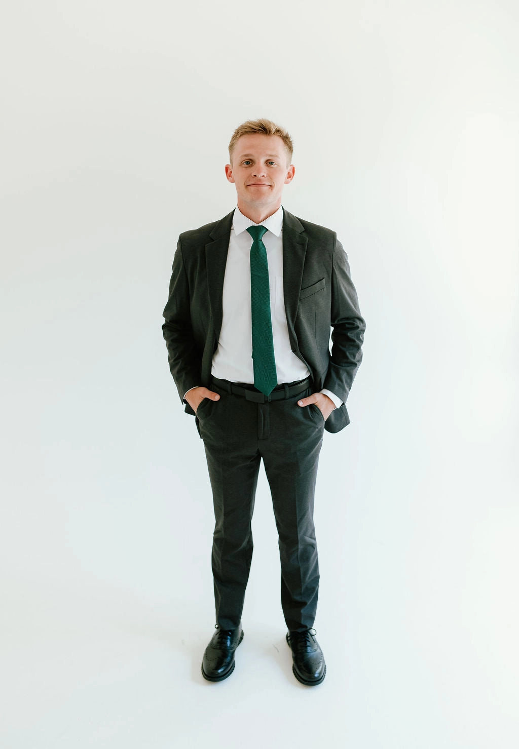 Washable 2-Pant Flex Suit Charcoal