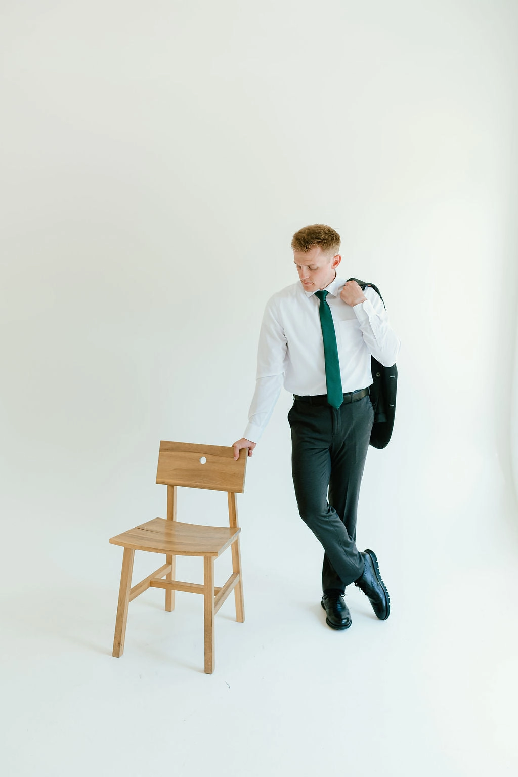 Washable 2-Pant Flex Suit Charcoal