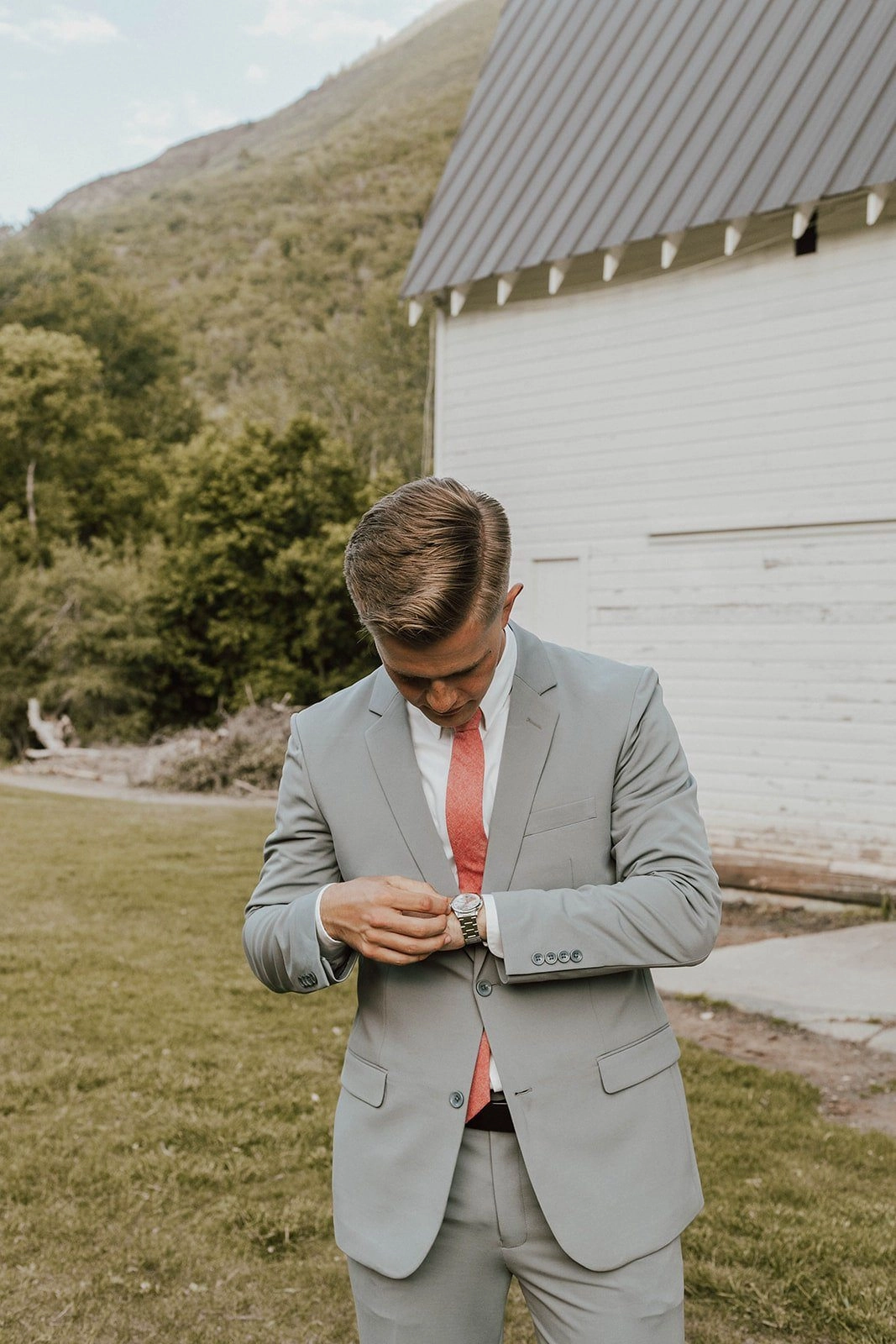 Washable 2-Pant Flex Suit Grey