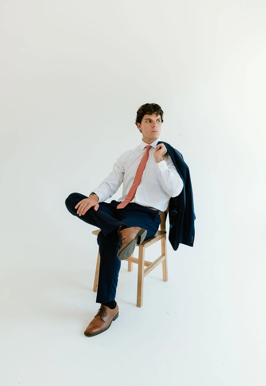 Washable 2-Pant Flex Suit Navy