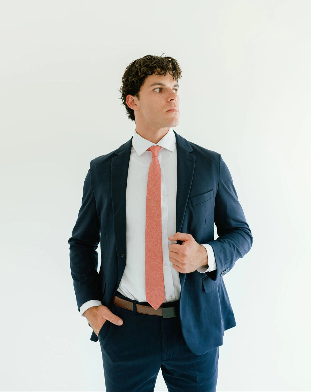 Washable 2-Pant Flex Suit Navy