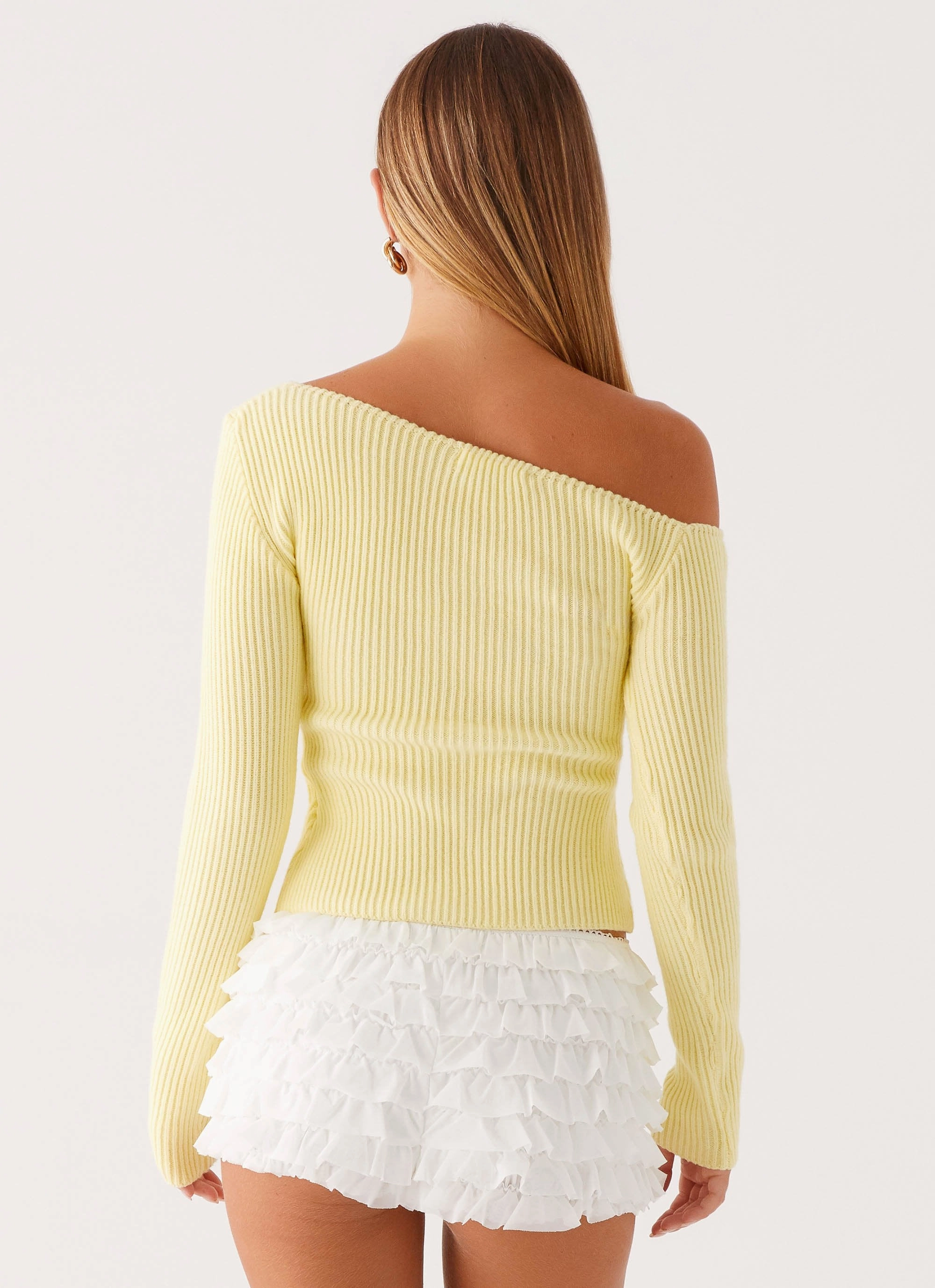 Waverly Knit Top - Pastel Yellow