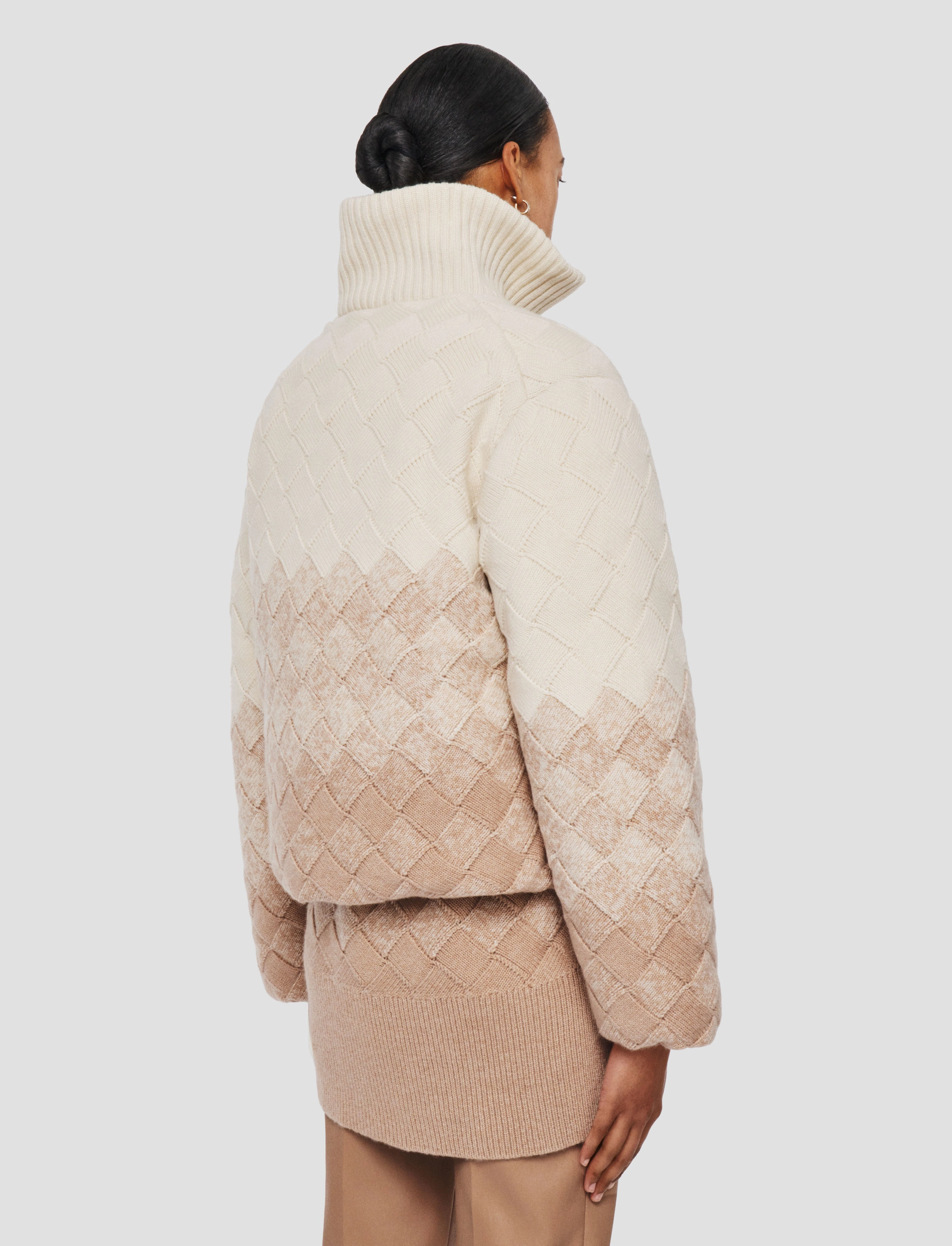 Weave Knit Puffer Jacket