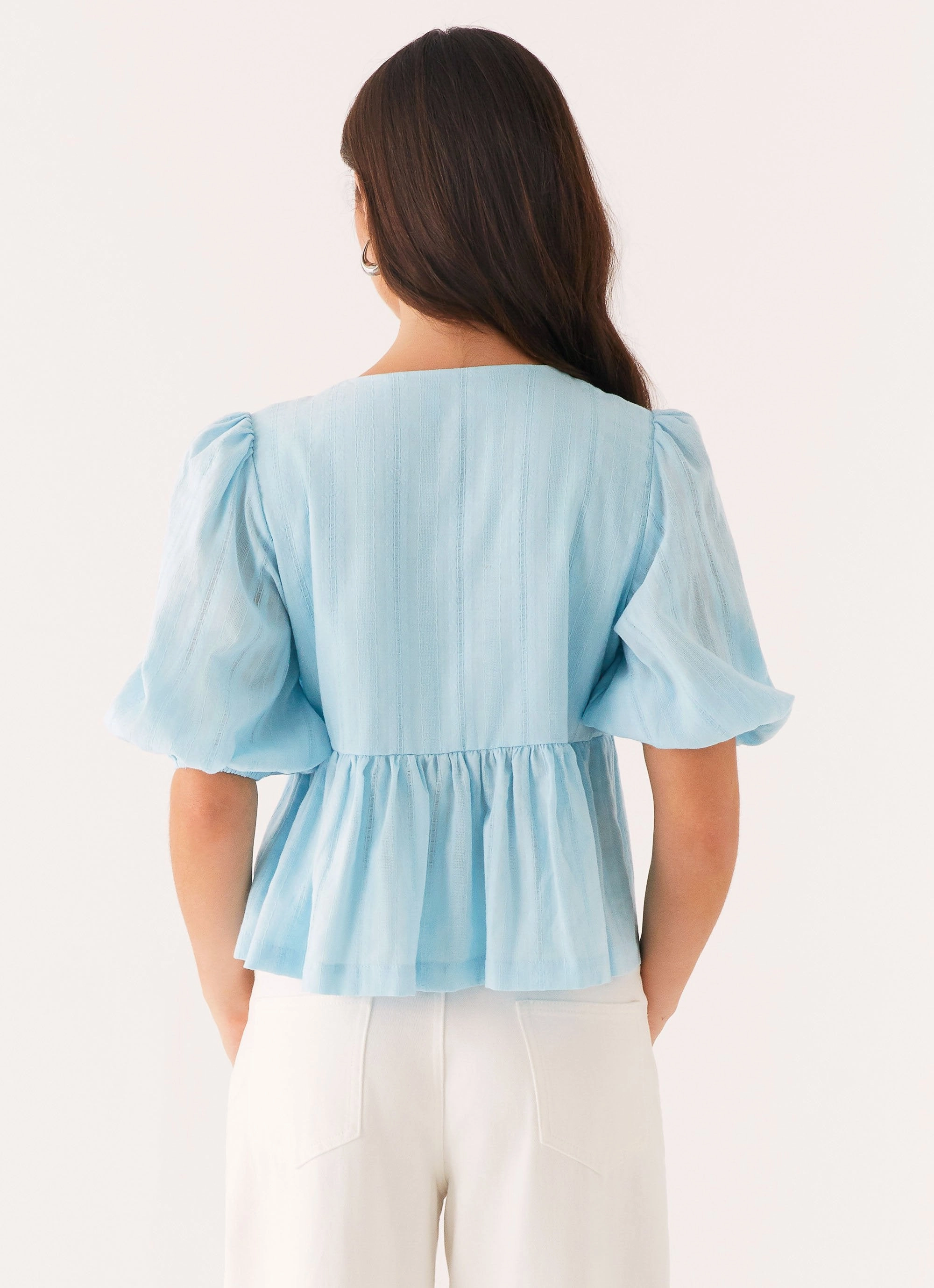 Western Wind Tie Top - Blue