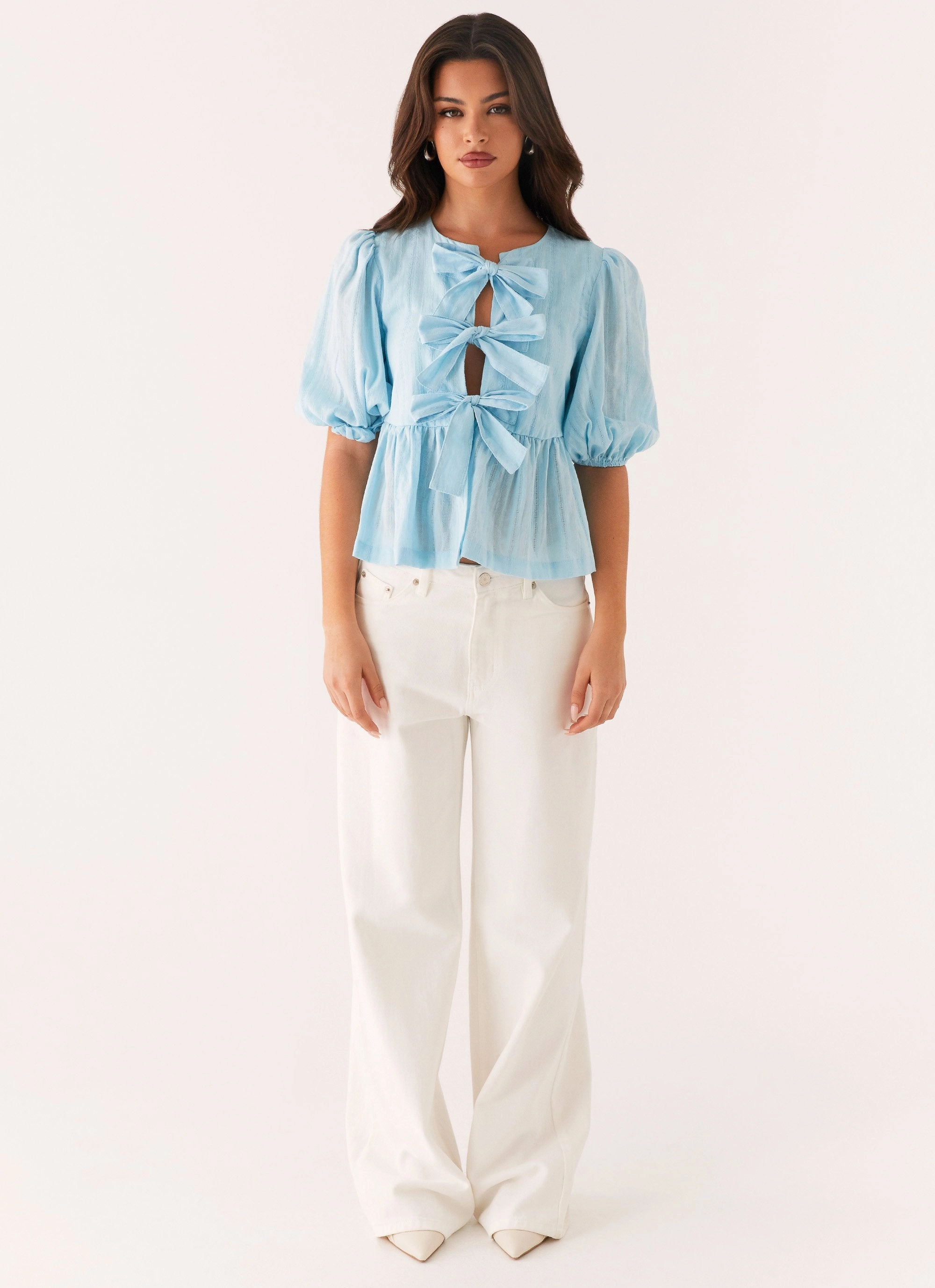 Western Wind Tie Top - Blue