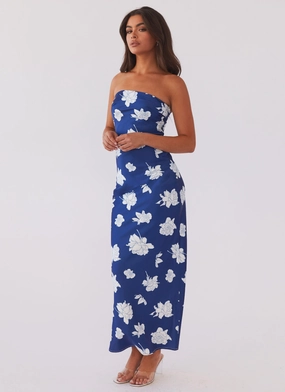 What I Want Maxi Dress - Navy Flora What I Want Maxi Dress - Navy Flora