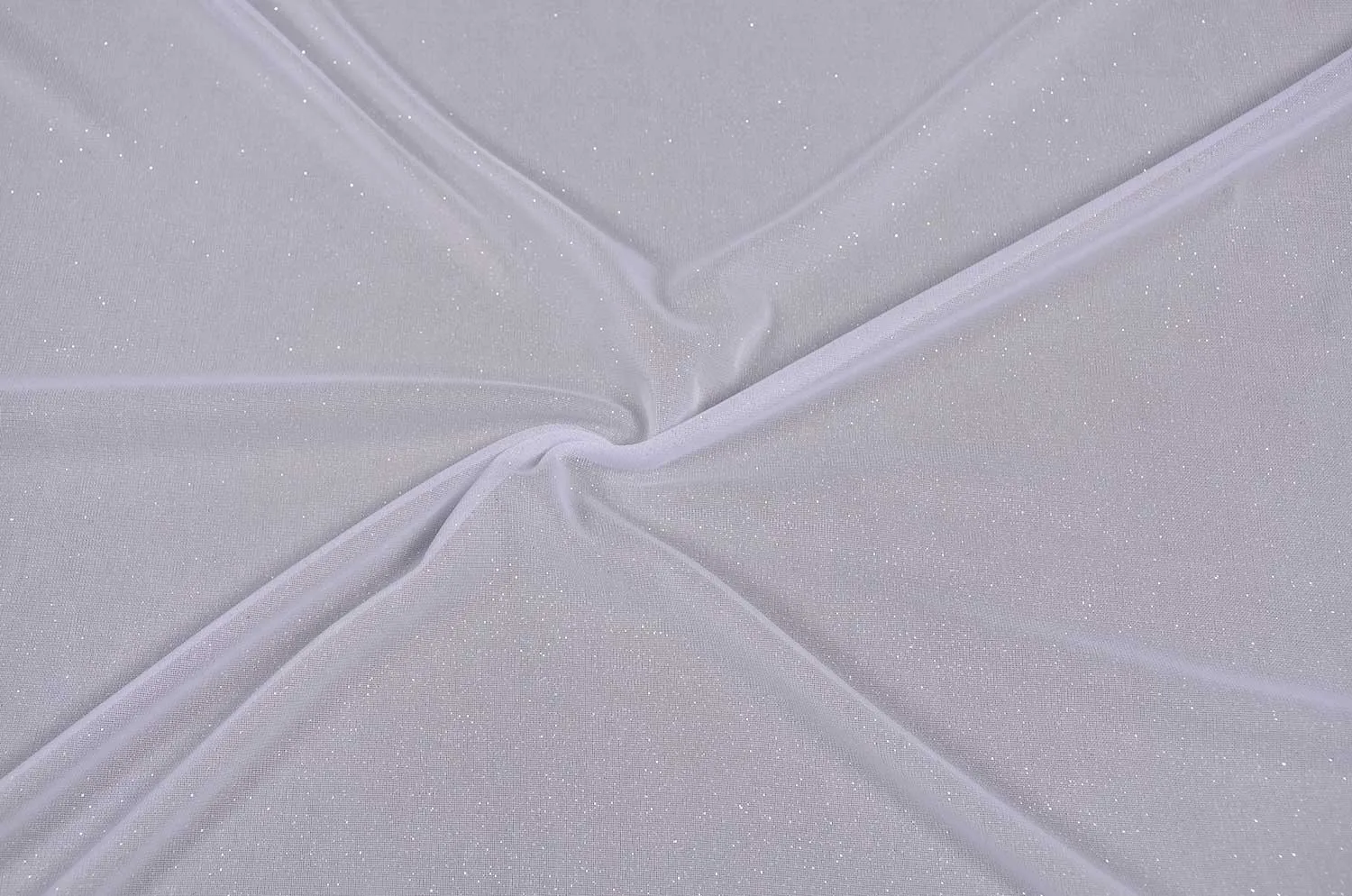 White Glitter Knit Fabric