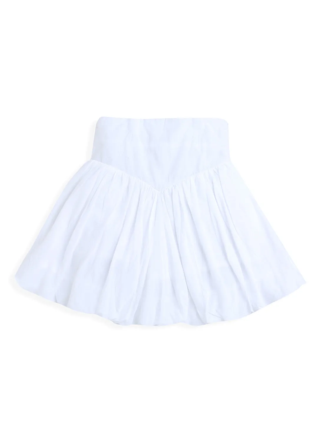 White Stylish Cotton Girl Skirt