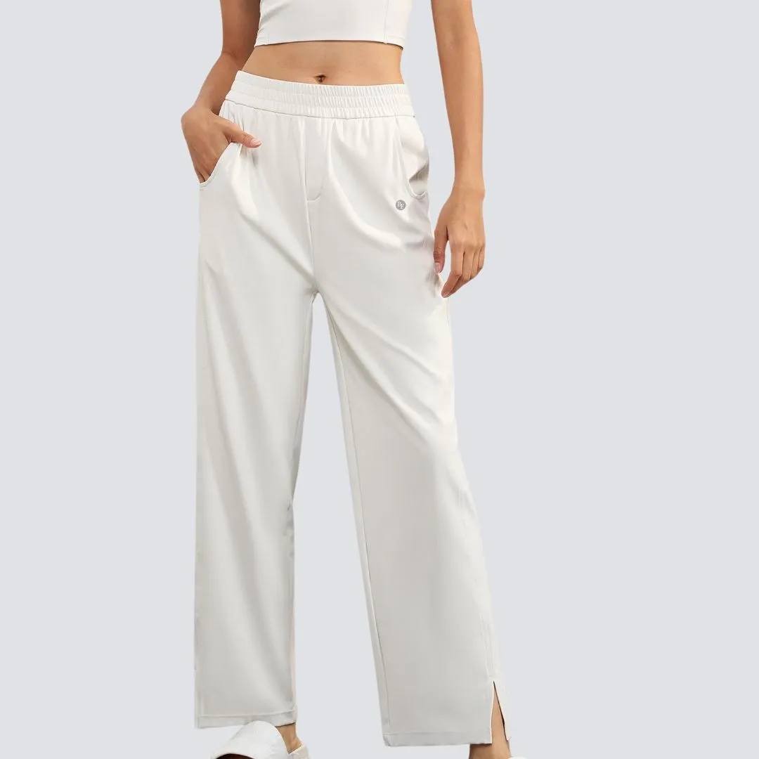 Wide Legged Comfort Set - White