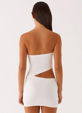 Wild Roses Mini Dress - White Wild Roses Mini Dress - White