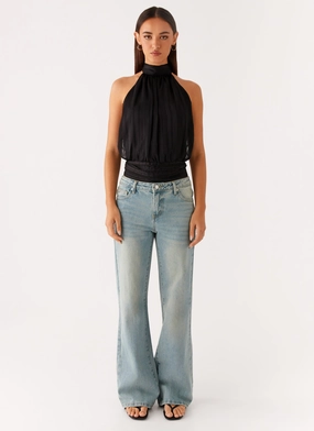 Willow Chiffon Top - Black Willow Chiffon Top - Black