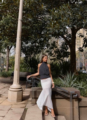 Willow Chiffon Top - Black Polkadot Willow Chiffon Top - Black Polkadot