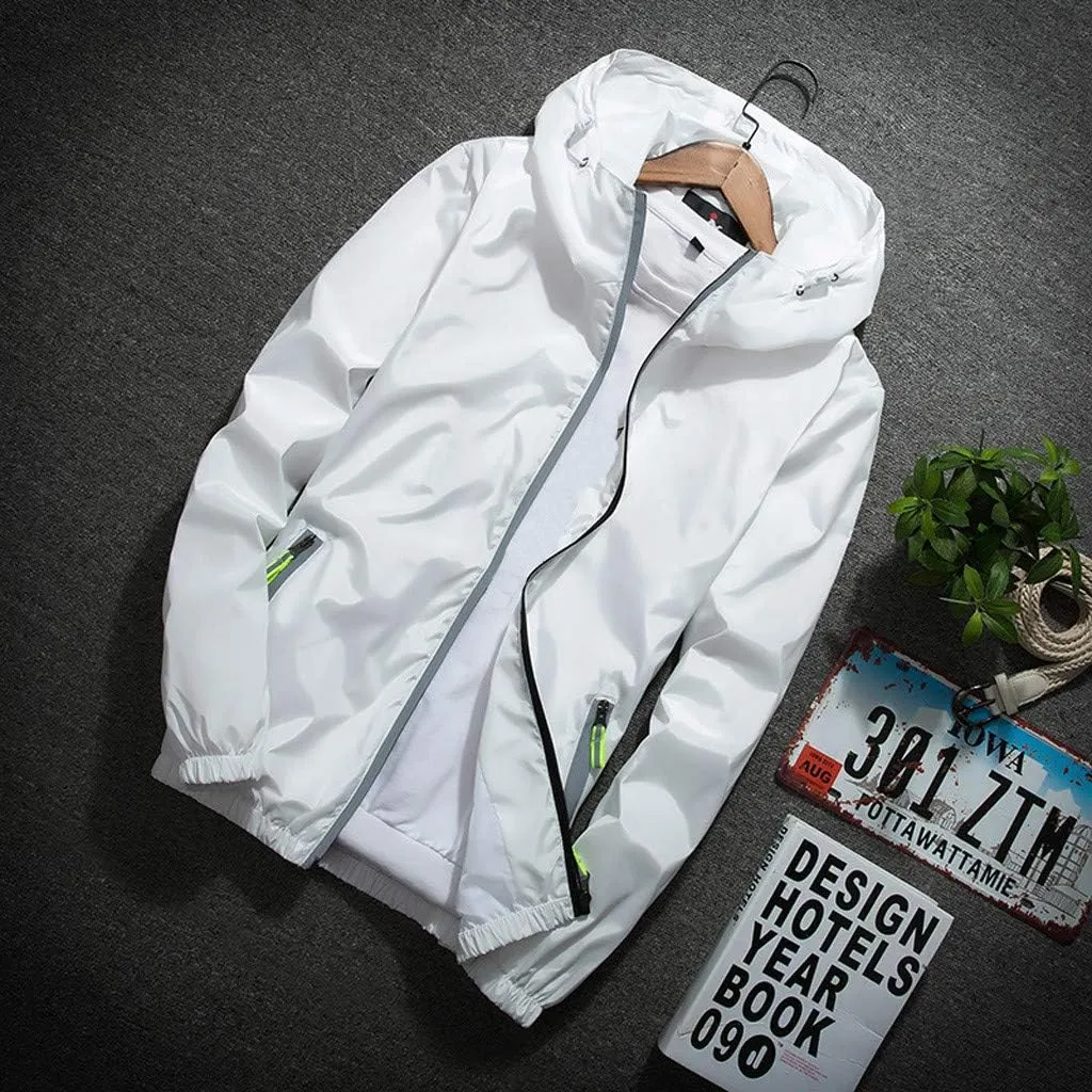 Windbreaker Jackets For Men Stylish Lightweight Long Sleeve Spring Fall Casual Zipper Waterproof Coats Mountain,M-7XL