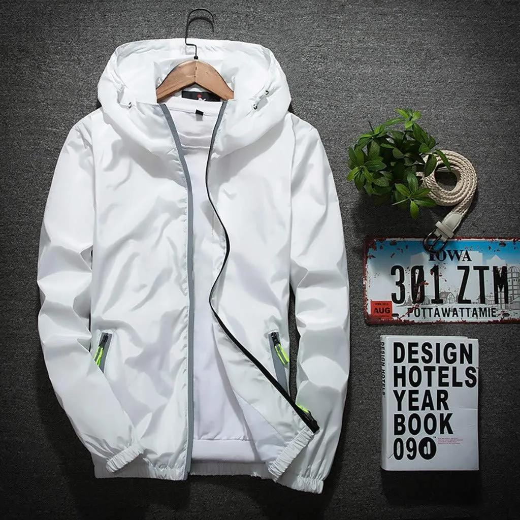 Windbreaker Jackets For Men Stylish Lightweight Long Sleeve Spring Fall Casual Zipper Waterproof Coats Mountain,M-7XL