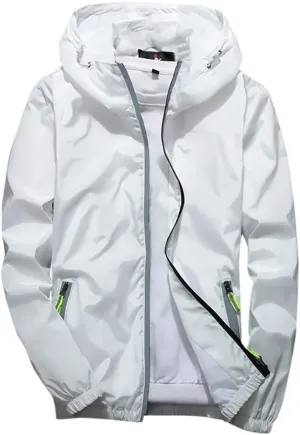 Windbreaker Jackets For Men Stylish Lightweight Long Sleeve Spring Fall Casual Zipper Waterproof Coats Mountain,M-7XL