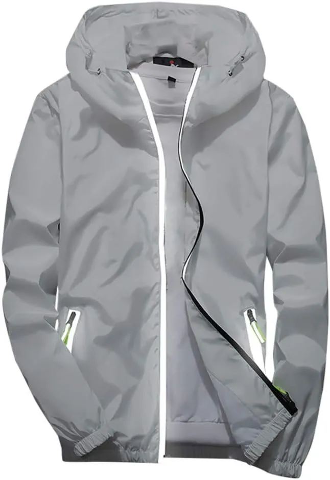 Windbreaker Jackets For Men Stylish Lightweight Long Sleeve Spring Fall Casual Zipper Waterproof Coats Mountain,M-7XL