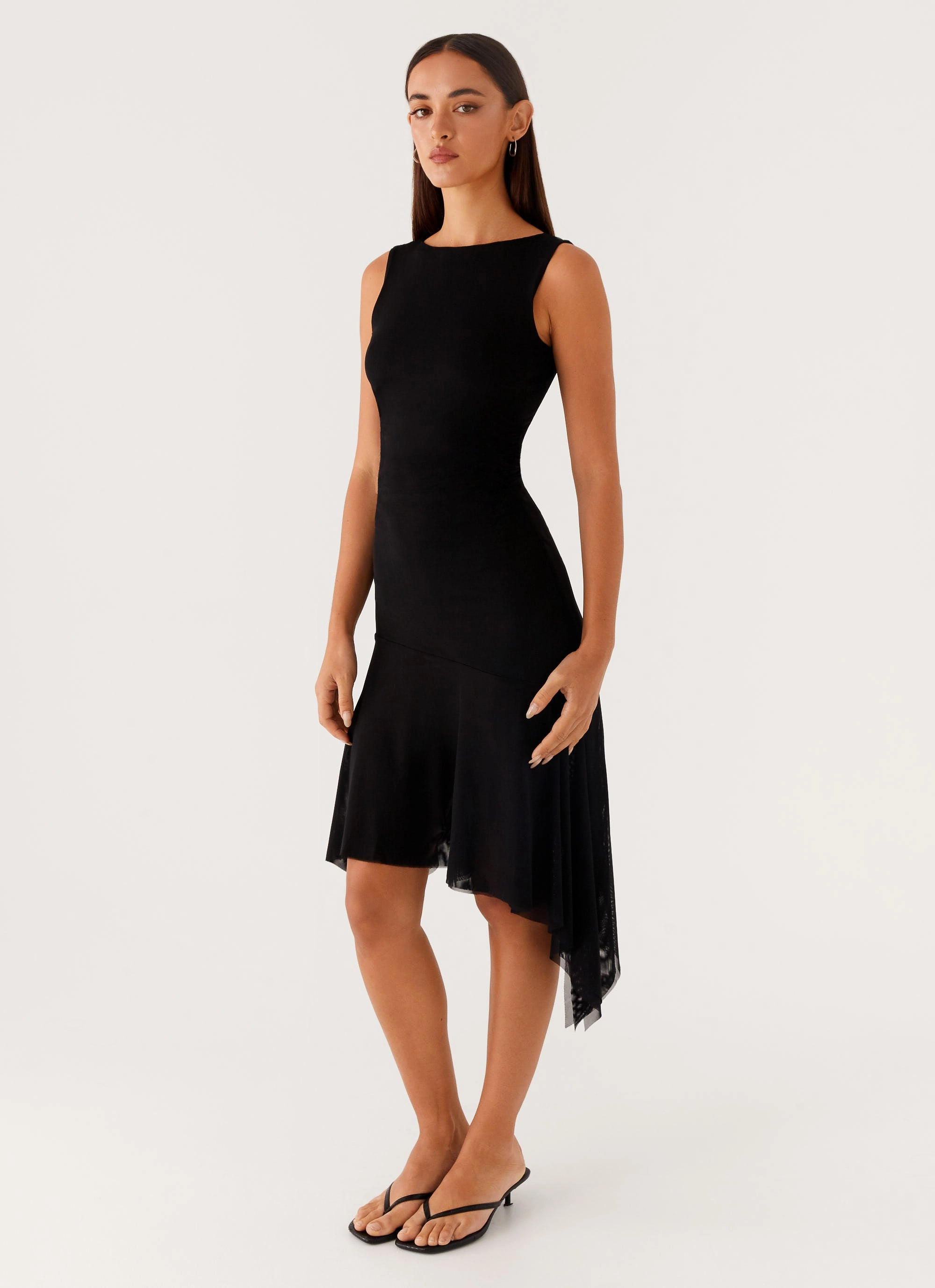 Winona Midi Dress - Black