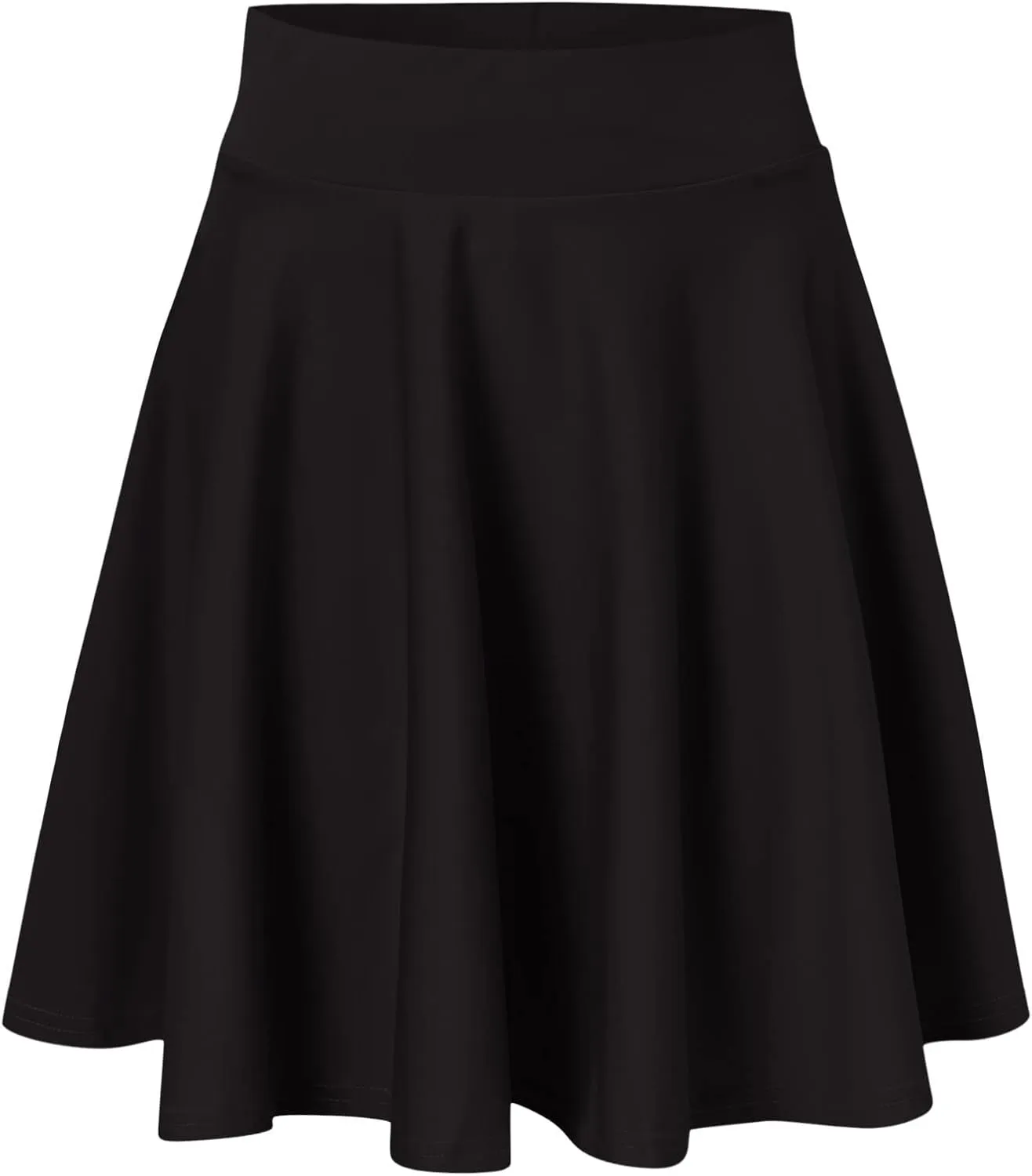 Women Casual Solid Half Skirt Solid Color A-Line Pleated Mini Skirt Built-in Shorts