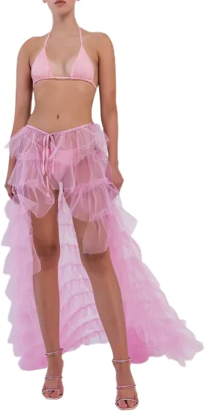 Layered Mesh Tulle Skirts