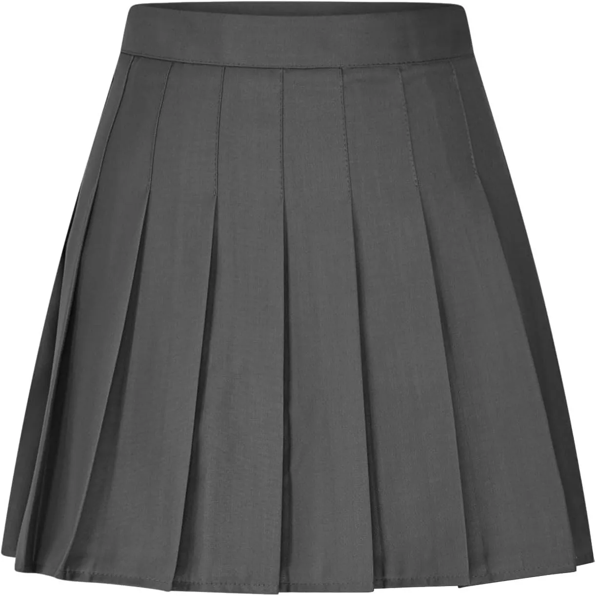 Women Pleated Skirt High Waisted Athletic Golf Tennis Skorts with Shorts Solid Color Fashion Prom Homecoming Skirts