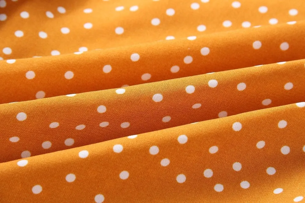 Women Polka Dot Jumpsuit High Waist Rompers Boho Yellow Spaghetti Strap Top Wide Leg Pants Female Summer 2019 Jumpsuits Ladies