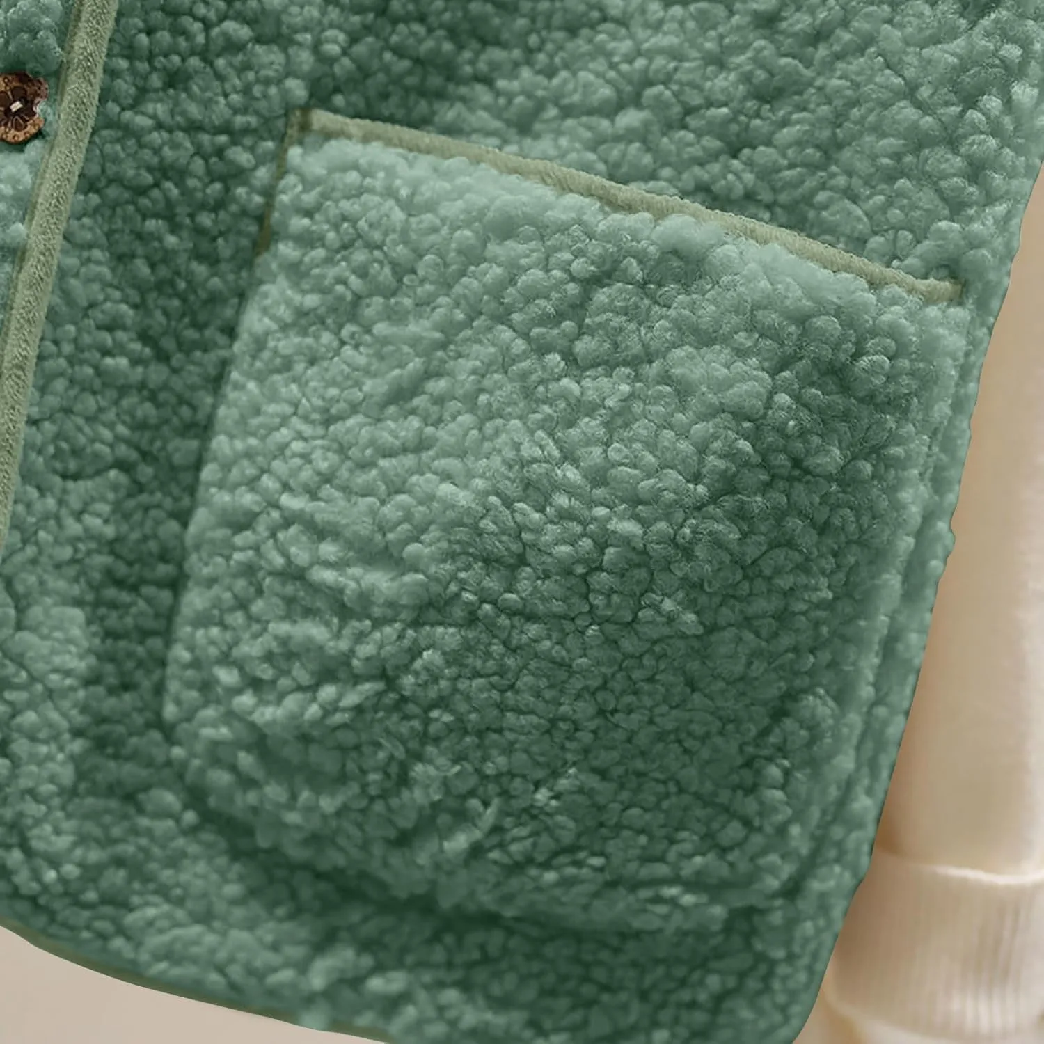 Women Sleeveless Sherpa Jackets Warm Sweater Vest Solid Pocket Lamb Cashmere Caots Fall Winter Short Button Outerwear