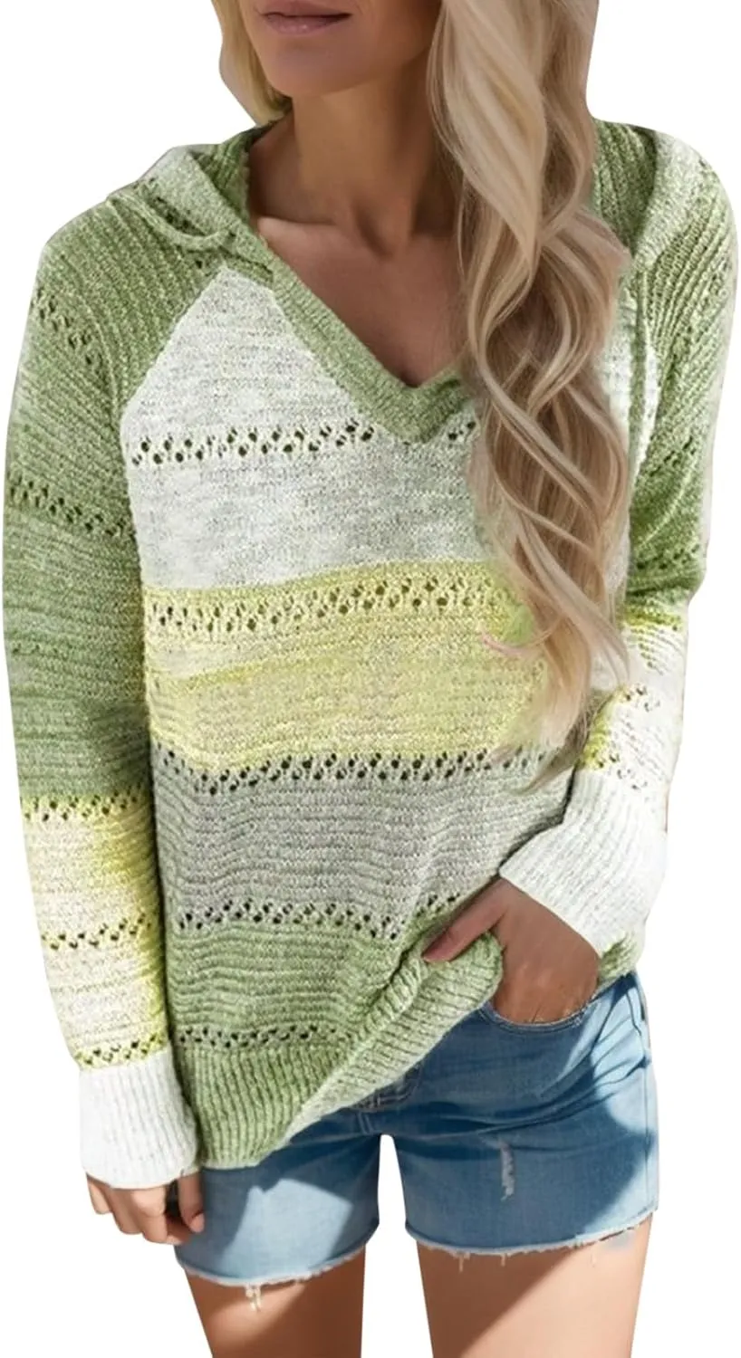 Women V Neck Pullover Sweater Solid Slim Fit Pullover Irregular Hem Sweater Fall Winter Fashion Trendy Sweater