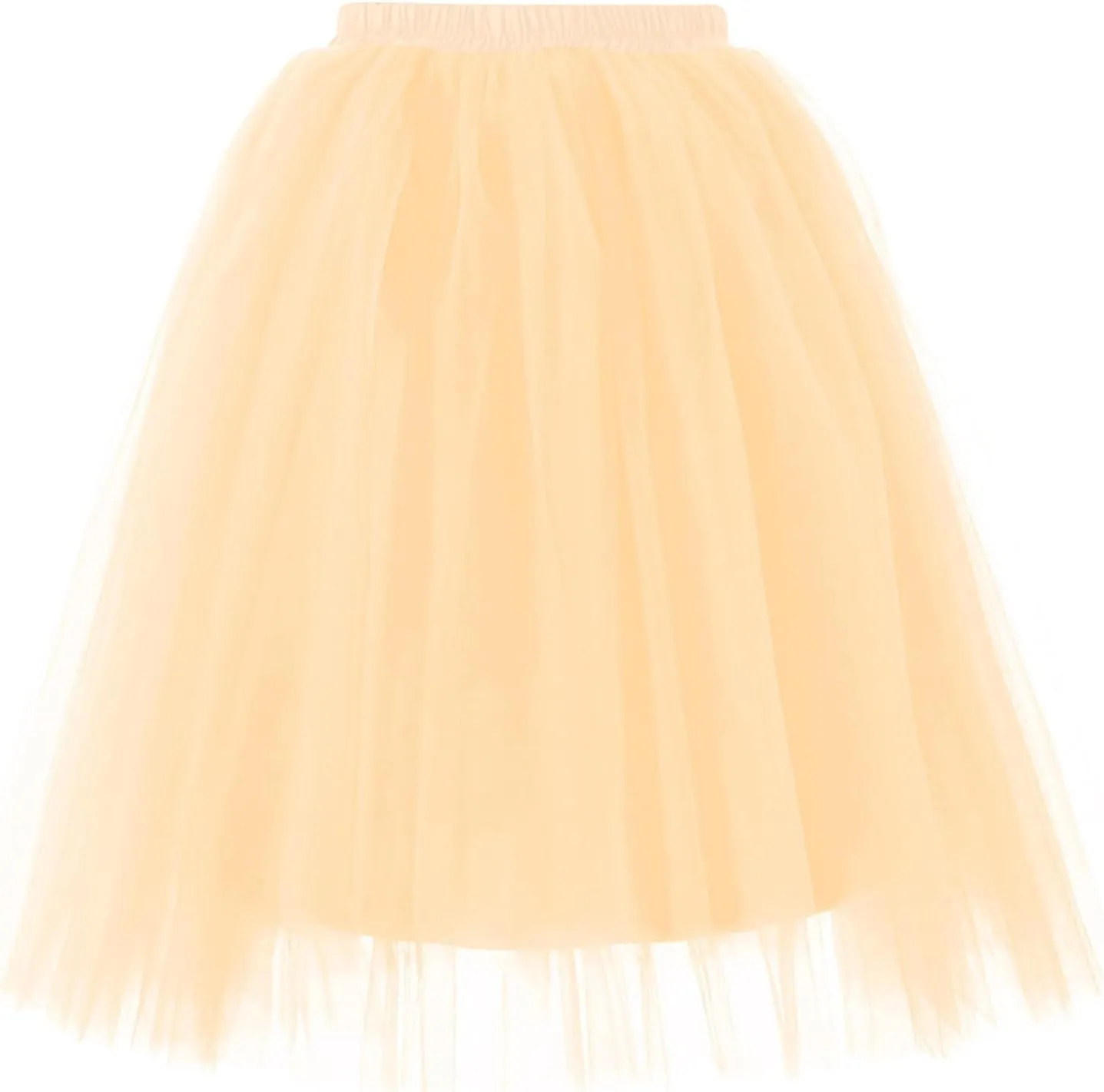 Women's 1950s Petticoat Skirts Adult Puffy Tutu Skirt Pleated Tulle Petticoat Tutu Underskirt Puffy Tutu Skirt