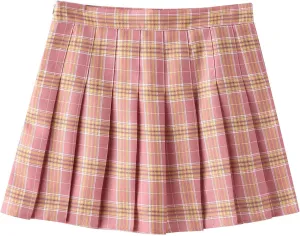 Women's A-line High Waist Short Skirt Pleated Short Mini Skirts Dance Large Swing Half Preppy Skirts Spring