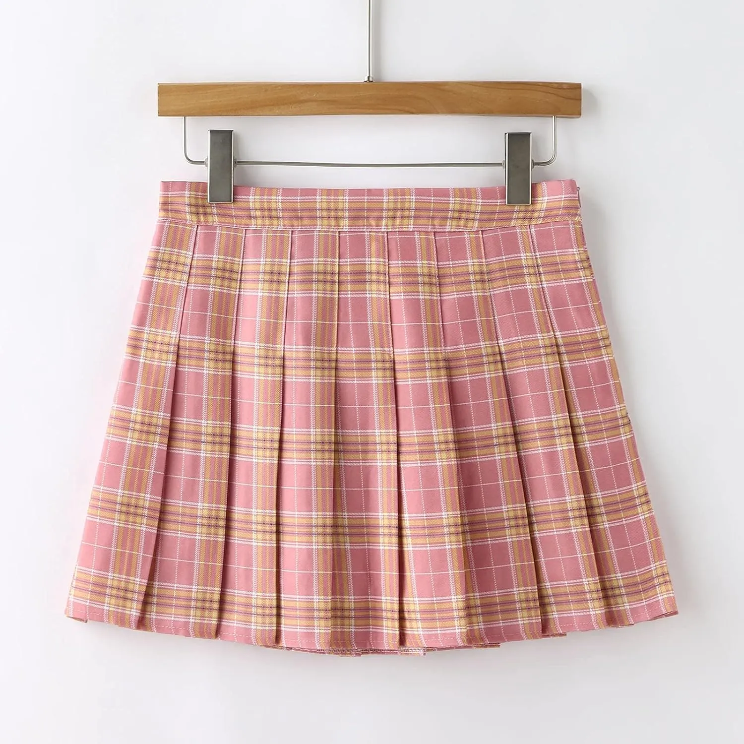 Women's A-line High Waist Short Skirt Pleated Short Mini Skirts Dance Large Swing Half Preppy Skirts Spring