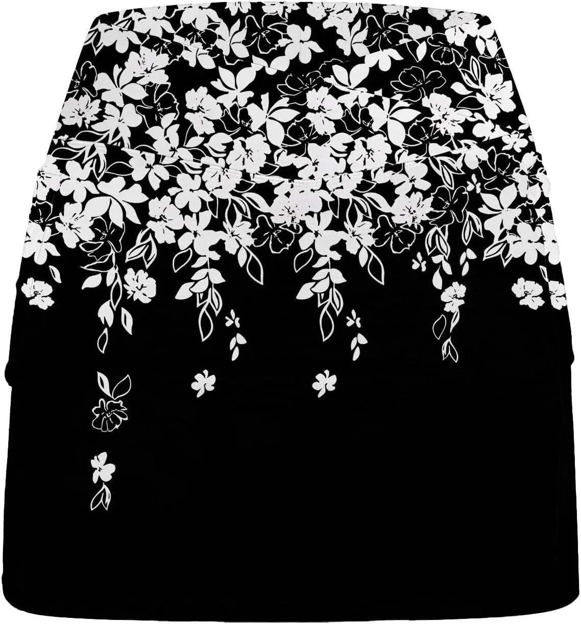 Womens Activewear Pleated Tennis Skirts Fade Pattern Printed Culottes Skinny Mid Waisted Workout Summer Soft Skirt