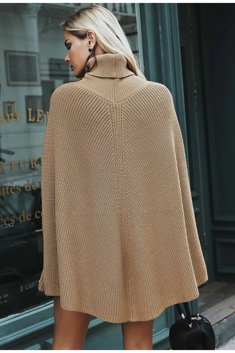 Women's Autumn/Winter Sweater With Batwing Sleeve | Knitted Pullover