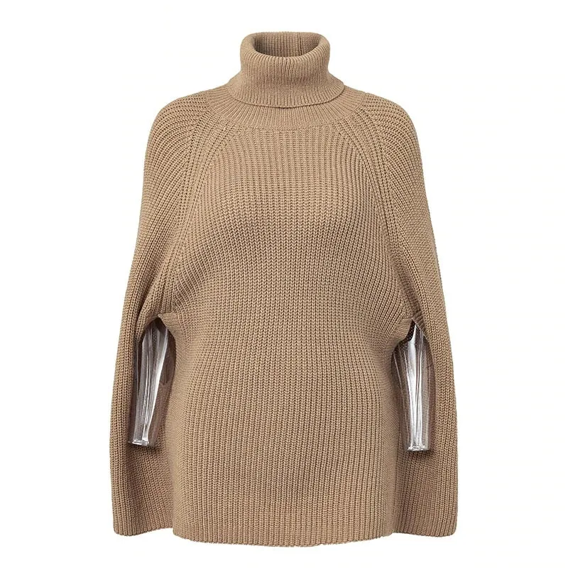 Women's Autumn/Winter Sweater With Batwing Sleeve | Knitted Pullover