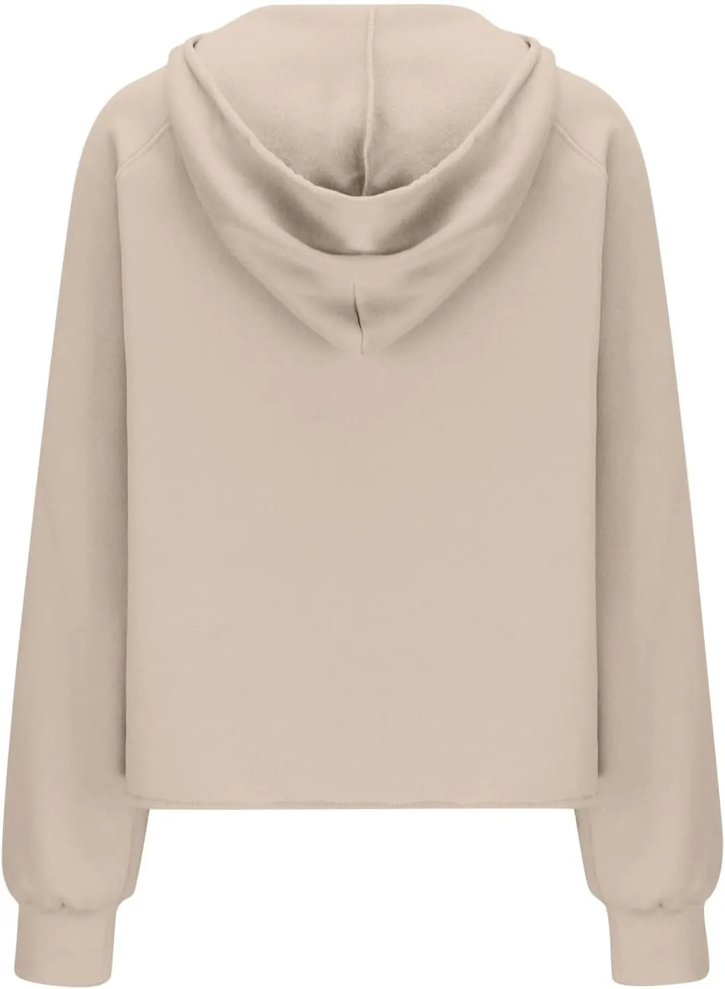 Womens Fleece Lined Oversized Sweatshirts Half Zip Cropped Hoodies Pullover Long Sleeve Crop Tops Sweater with Pocket