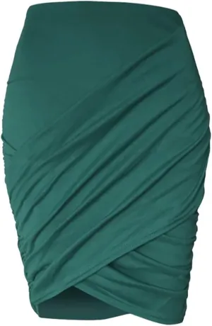 Women's High Waisted Pleated Tennis Skirt Fashion Womens Ladys Sexy Midi Skirt High Waist Solid Casual Slim Base