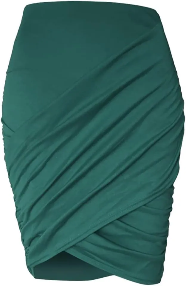 Women's High Waisted Pleated Tennis Skirt Fashion Womens Ladys Sexy Midi Skirt High Waist Solid Casual Slim Base