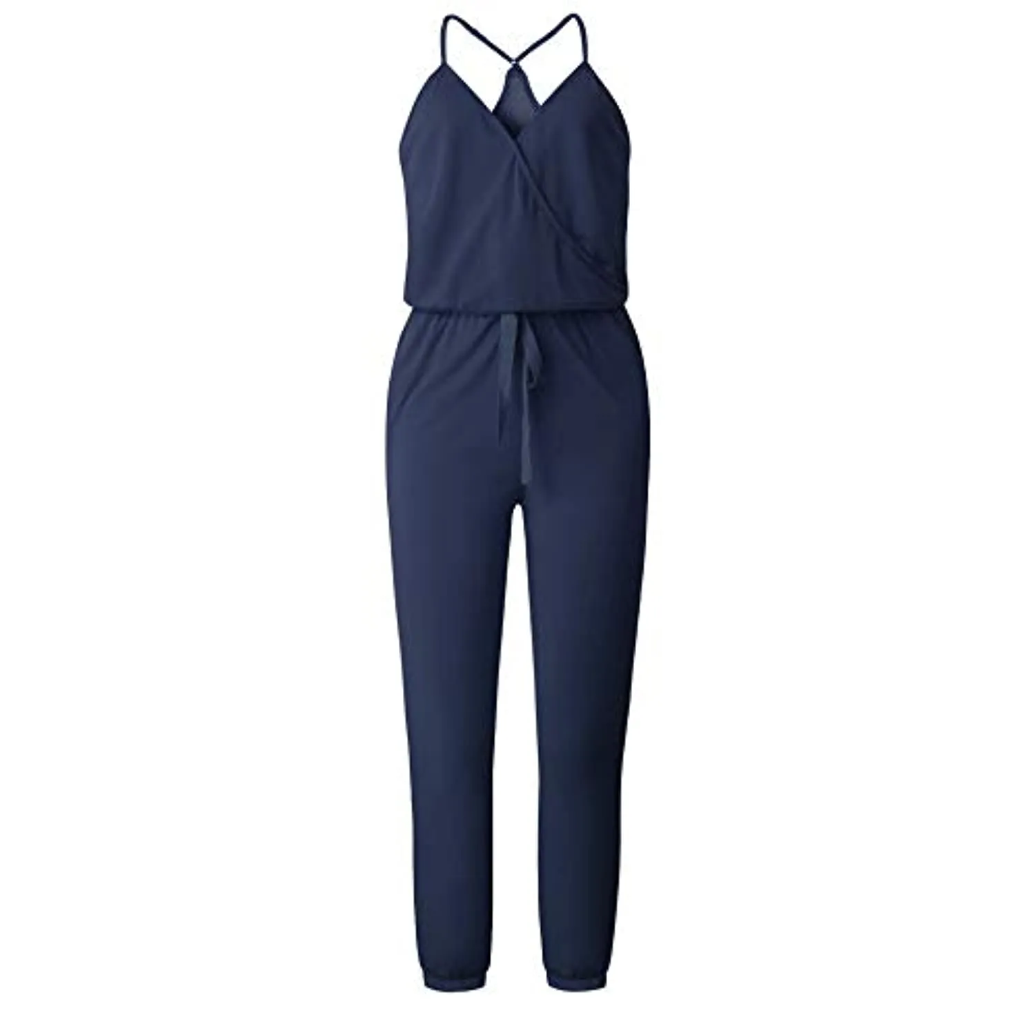 Women's Jumpsuits Rompers V Neck Spaghetti Strap Jumpsuits
