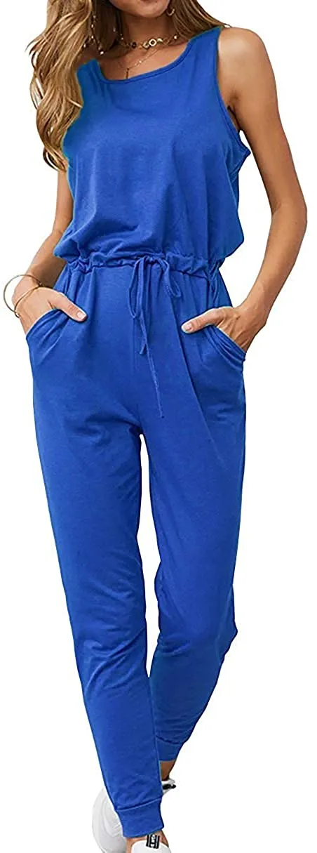 Women's Jumpsuits Rompers V Neck Spaghetti Strap Jumpsuits